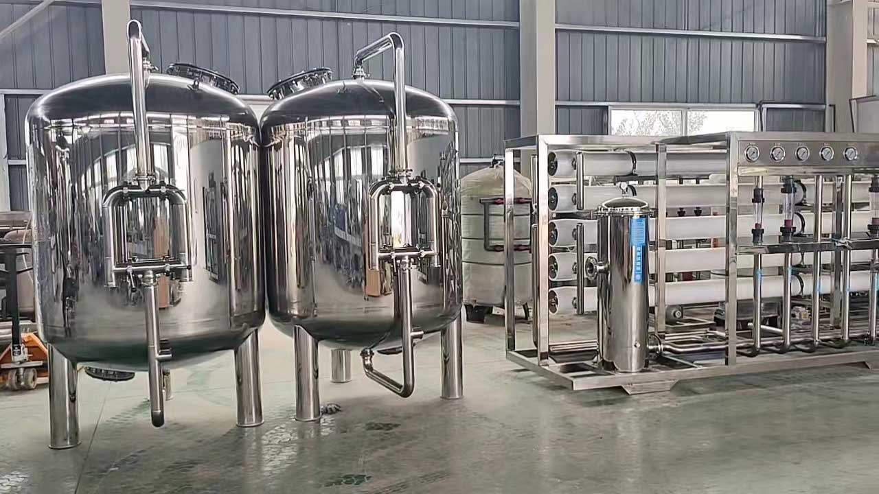 乌海全不锈钢10T双级反渗透设备饮料厂定制